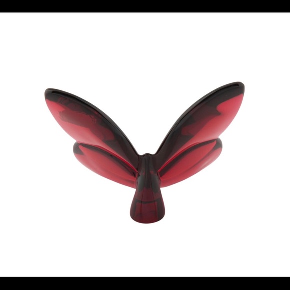 BACCARAT PAPILLON RED lucky butterfly figurine. - Picture 6 of 8